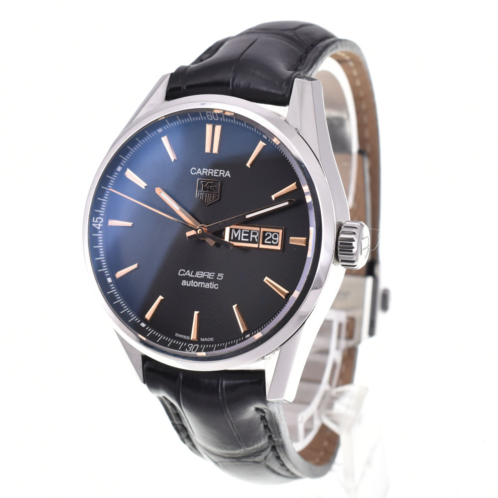 タグホイヤー TAG HEUER WAR201C-1 カレラ キャリバー5 デイデイト 自動巻き メンズ 美品 A#143939_画像2
