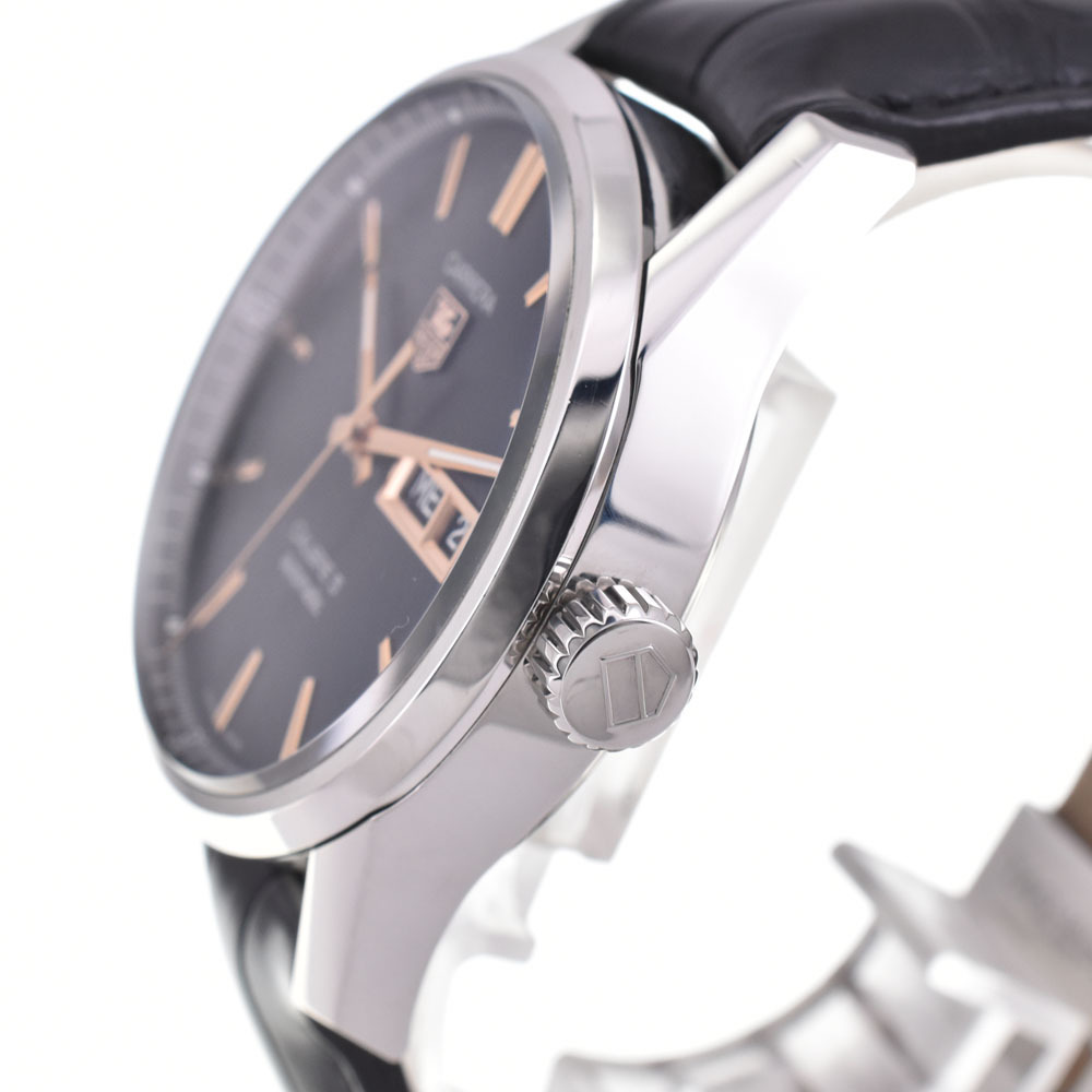 タグホイヤー TAG HEUER WAR201C-1 カレラ キャリバー5 デイデイト 自動巻き メンズ 美品 A#143939_画像3