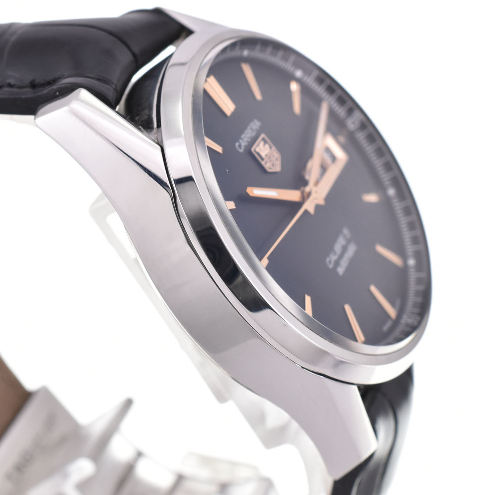 タグホイヤー TAG HEUER WAR201C-1 カレラ キャリバー5 デイデイト 自動巻き メンズ 美品 A#143939_画像4