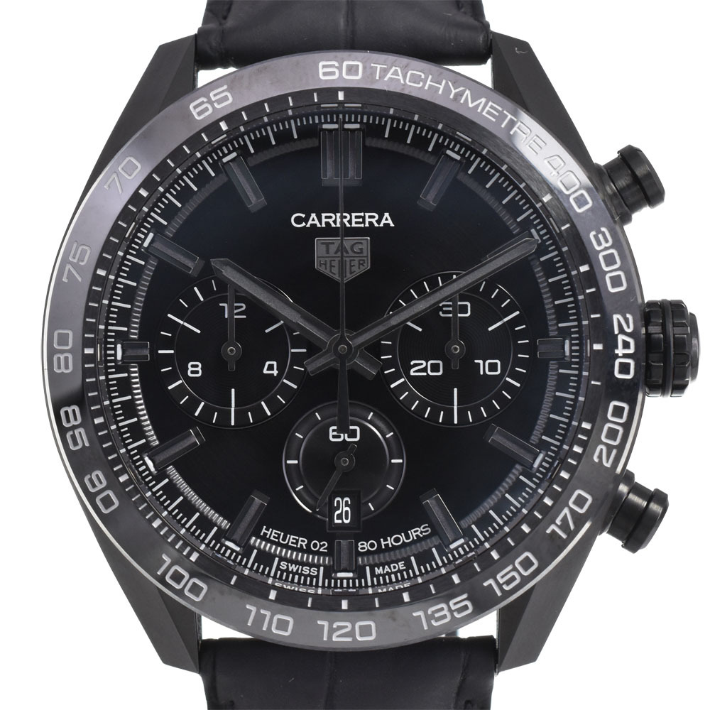 タグホイヤー TAG HEUER CBN2A1G カレラ キャリバーホイヤー02 300本限定 クロノグラフ 自動巻き メンズ 良品 内箱付き A#143878_画像1