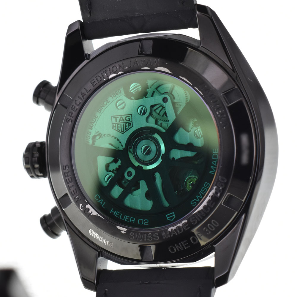 タグホイヤー TAG HEUER CBN2A1G カレラ キャリバーホイヤー02 300本限定 クロノグラフ 自動巻き メンズ 良品 内箱付き A#143878_画像6
