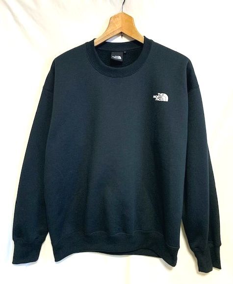☆美品　THE NORTH FACE ノースフェイス　SKIWEAR BACK SQUARE LOGO CREW スキーウェア スクエアロゴ 裏起毛クルーネックスウェット S_画像3