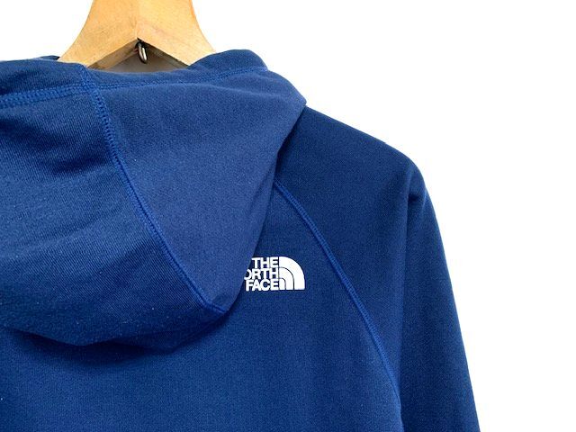 ☆美品 THE NORTH FACE ノースフェイス COLOR HEATHERED SWEAT HOODIE ハーフドームロゴ 裏毛スウェット プルオーバーフーディ ネイビー_画像5