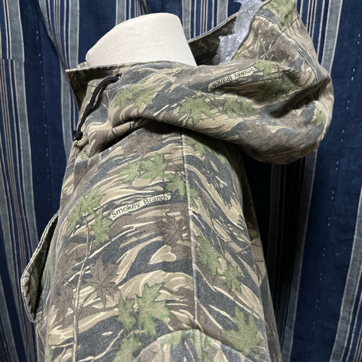 90s 〜 pullover jacket 8415-01-184-1330 rothco military division smokey branch camouflage anorak アノラック プルオーバー 迷彩 _画像10