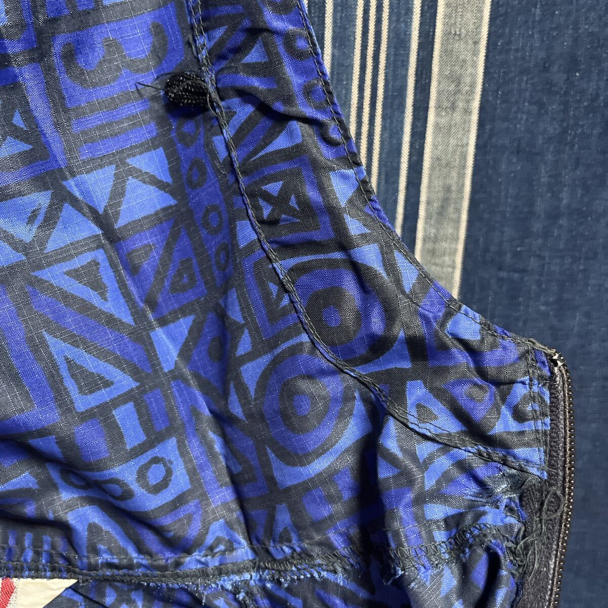 2 幾何学模様 60s 70s sears sportswear sears roebuck half zip pullover parka 60年代 70年代 シアーズ ナイロン アノラックパーカー_画像2