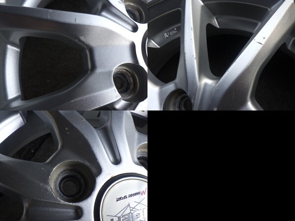 2411-476 MANARAY SPORT アルミホイール&ラジアルタイヤ 155/65R13 2022年 4本セット 個人宅発送不可商品_画像8
