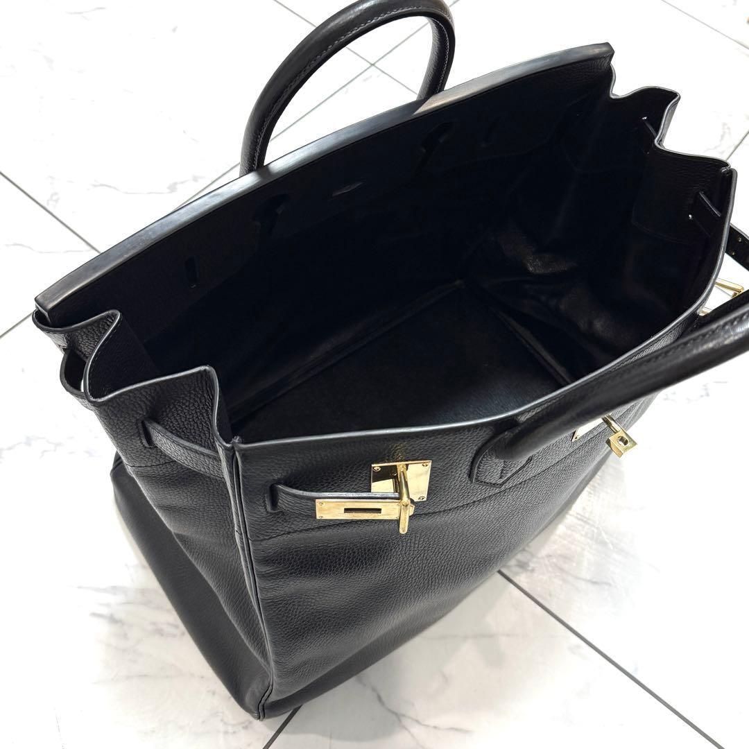40563 美品 HERMES エルメス オータクロア45 アルデンヌ ブラック_画像3