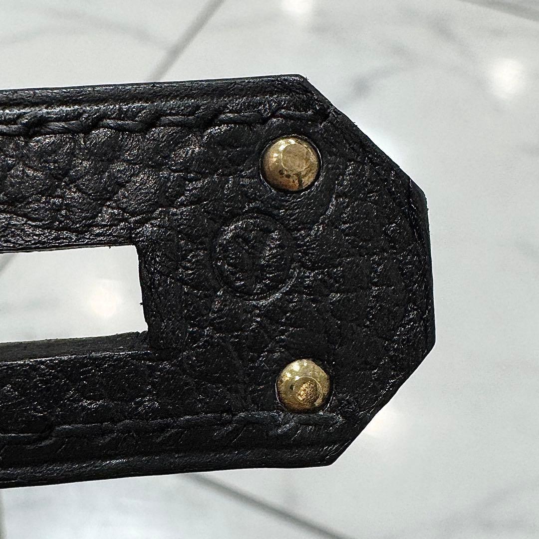 40563 美品 HERMES エルメス オータクロア45 アルデンヌ ブラック_画像4