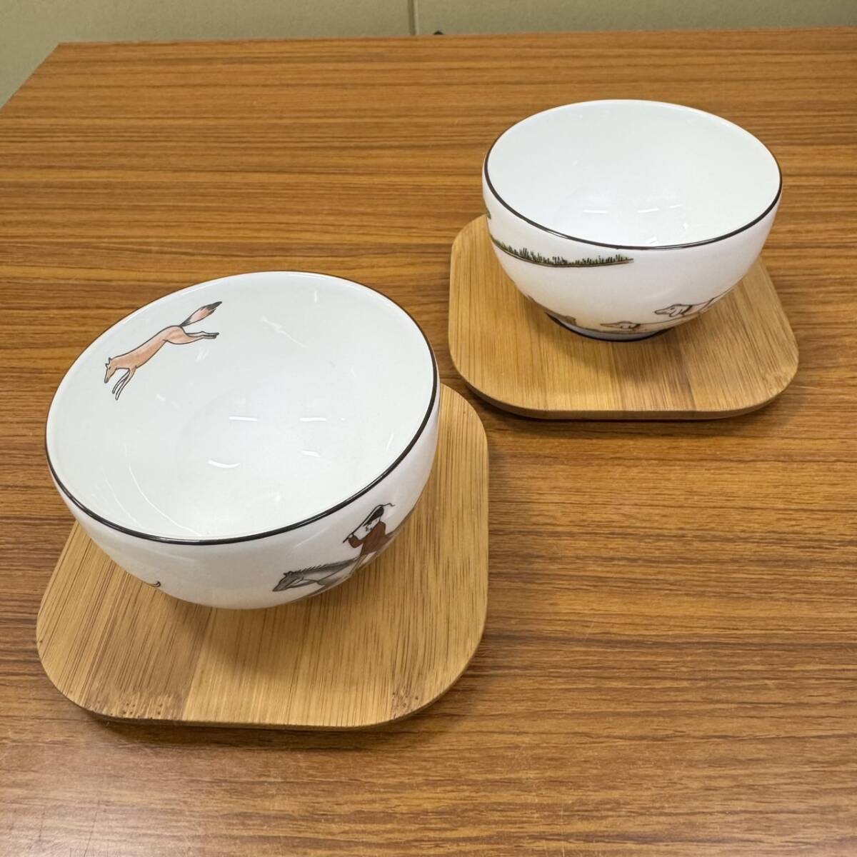 WEDGWOOD ウェッジウッド HUNTING SCENES ハンティングシーン 5点 まとめ ティーポット ジャパニーズティーカップ&ソーサー 湯呑み_画像6