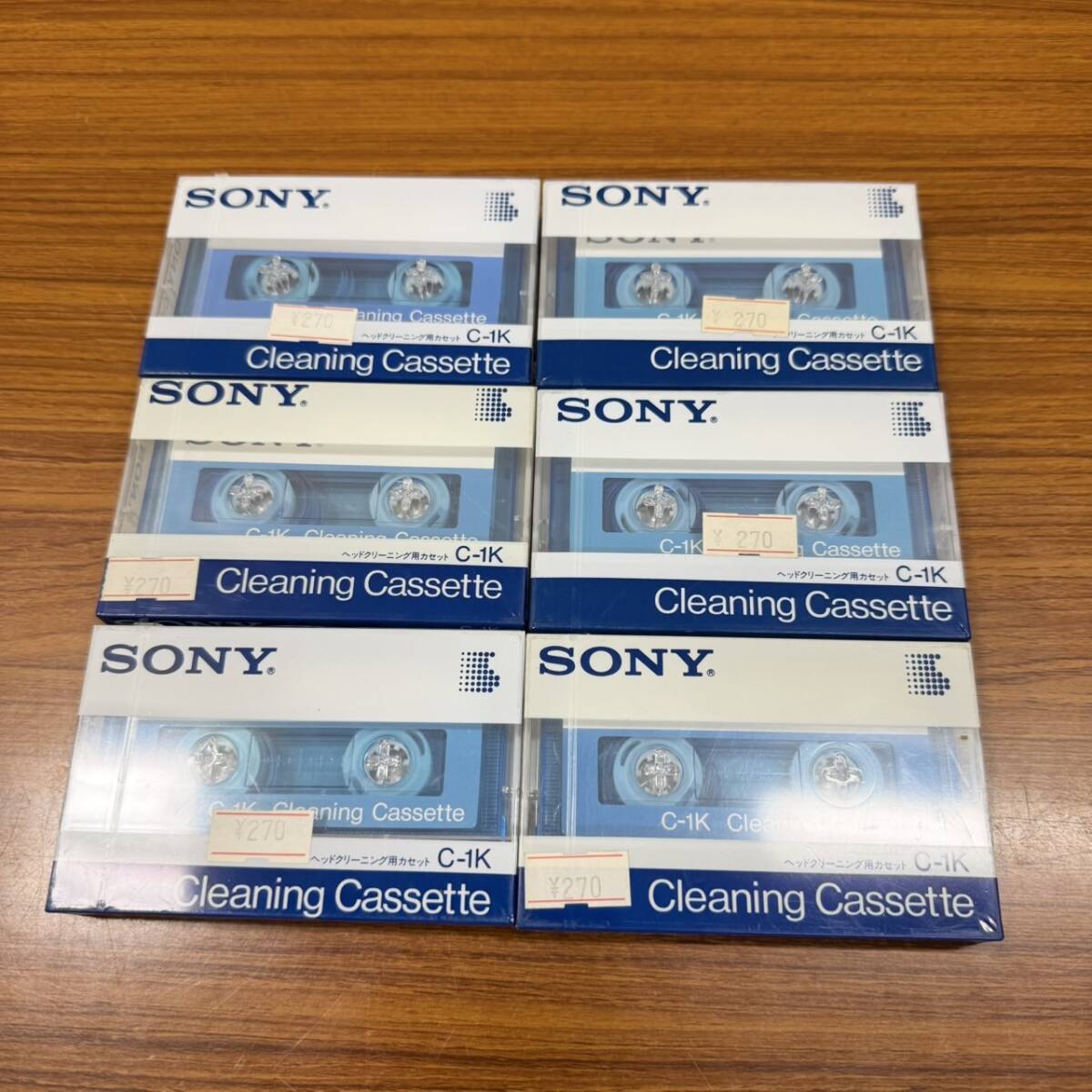 【未使用品】SONY ソニー C-1K ヘッドクリーニング用 カセット 6点 まとめ 長期保管品 _画像1