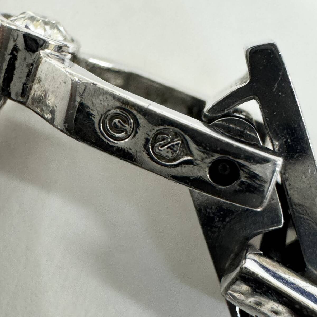 [1 иен старт!] Swarovski Swarovski теннис браслет crystal rhodium покрытие циркон б/у оригинальная коробка иметь аксессуары 