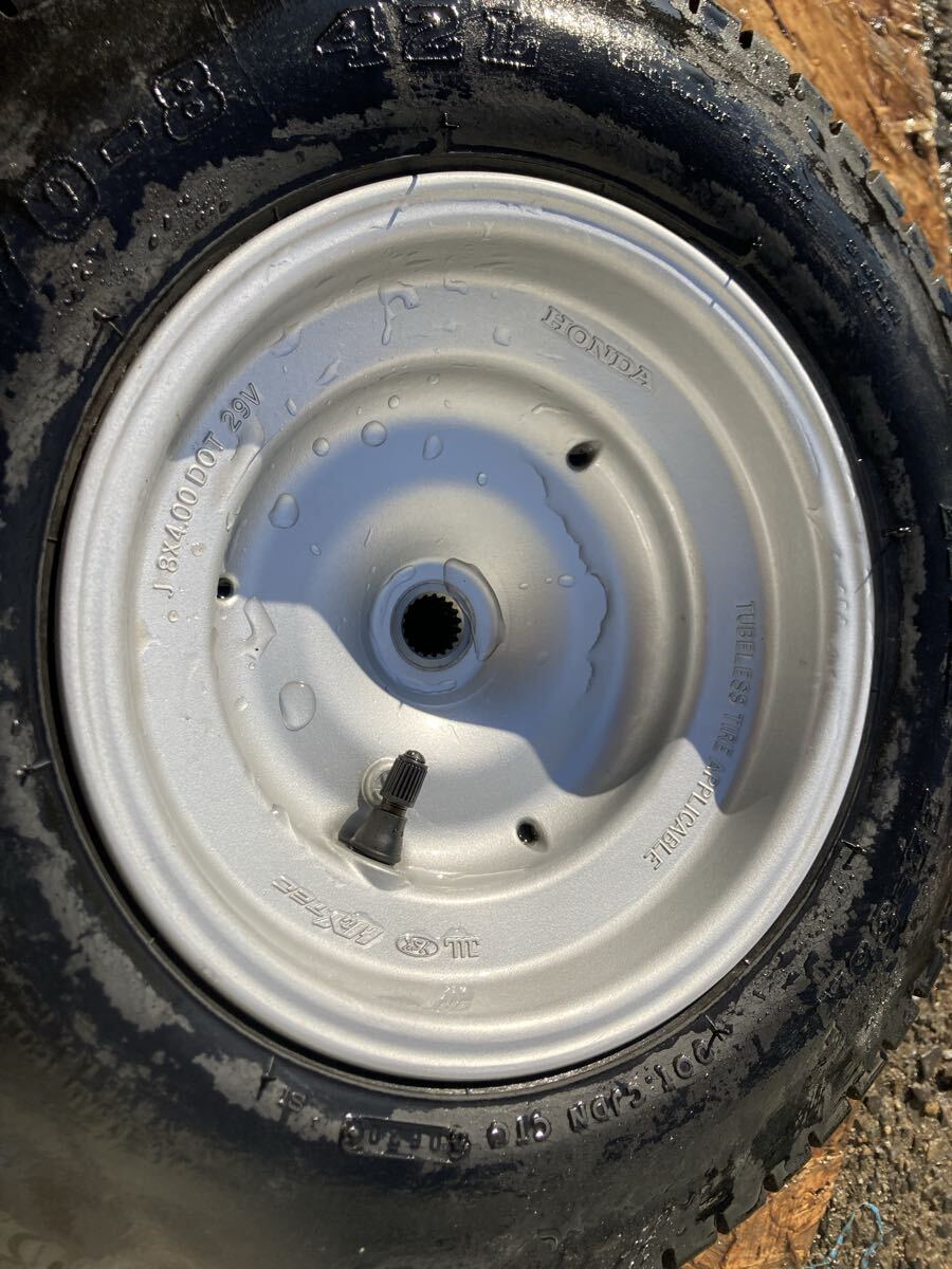 61787■ ホンダ ジャイロX TD02 FI車 (120番台〜) リア ホイール 左右 検索★ ジャイロキャノピー TA03_画像2