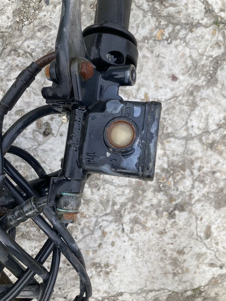 61817■ ホンダ スーパーディオZX AF28 (141番台〜) 〈部品取りジャンク〉マスター キャリパー フロントフォーク ホイールセット ステム_画像7