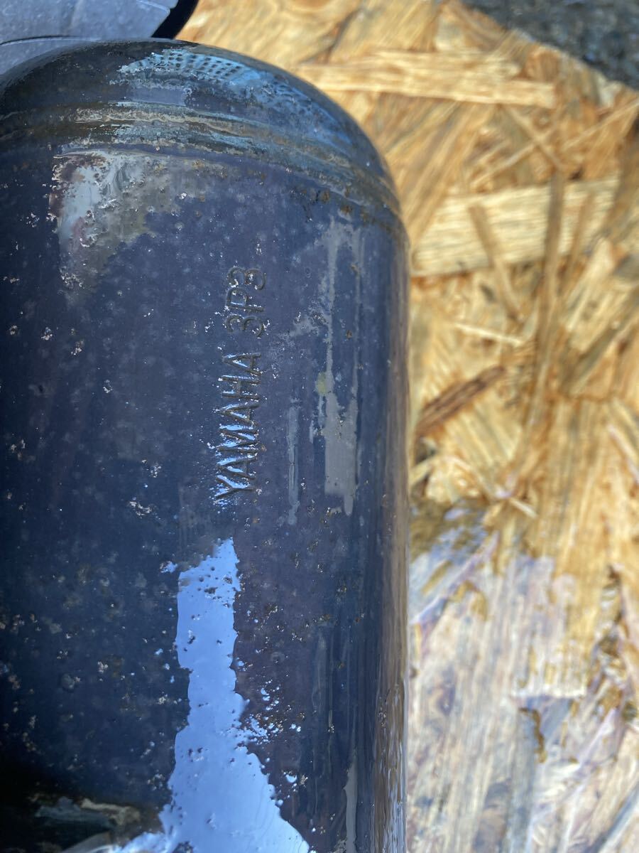 61847■ ヤマハ ジョグ SA36J (144番台〜) 純正 実動 吹き上がりOK!! マフラー　〈3P3〉_画像5