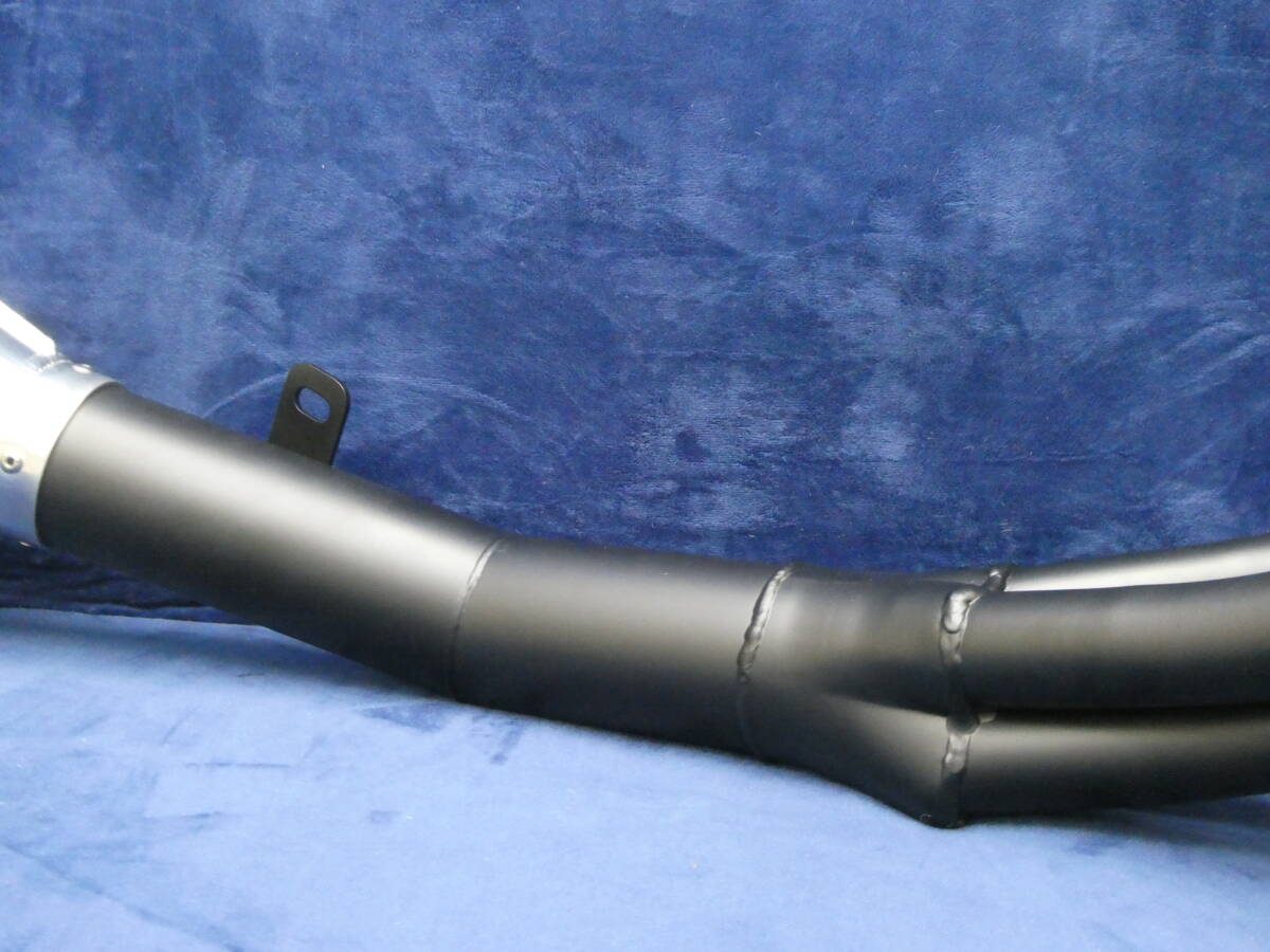 ゼファー1100 モナカ マフラー 黒/ブラック ショートタイプ RS ショート管 ツーリング BEETミッドナイト ダウンマフラー_画像4