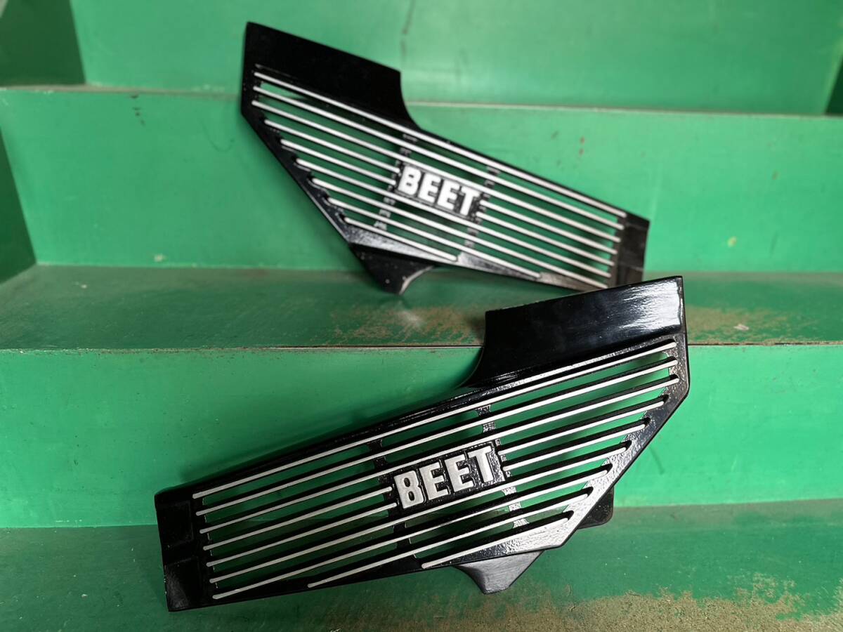 アルフィン 黒 CBR400F ロゴ有/① NC17中古 アルミ/ サイドカバーBEET ビート セレクト キジマ ヨシムラ 社外 CBX400F ホンダ_画像9