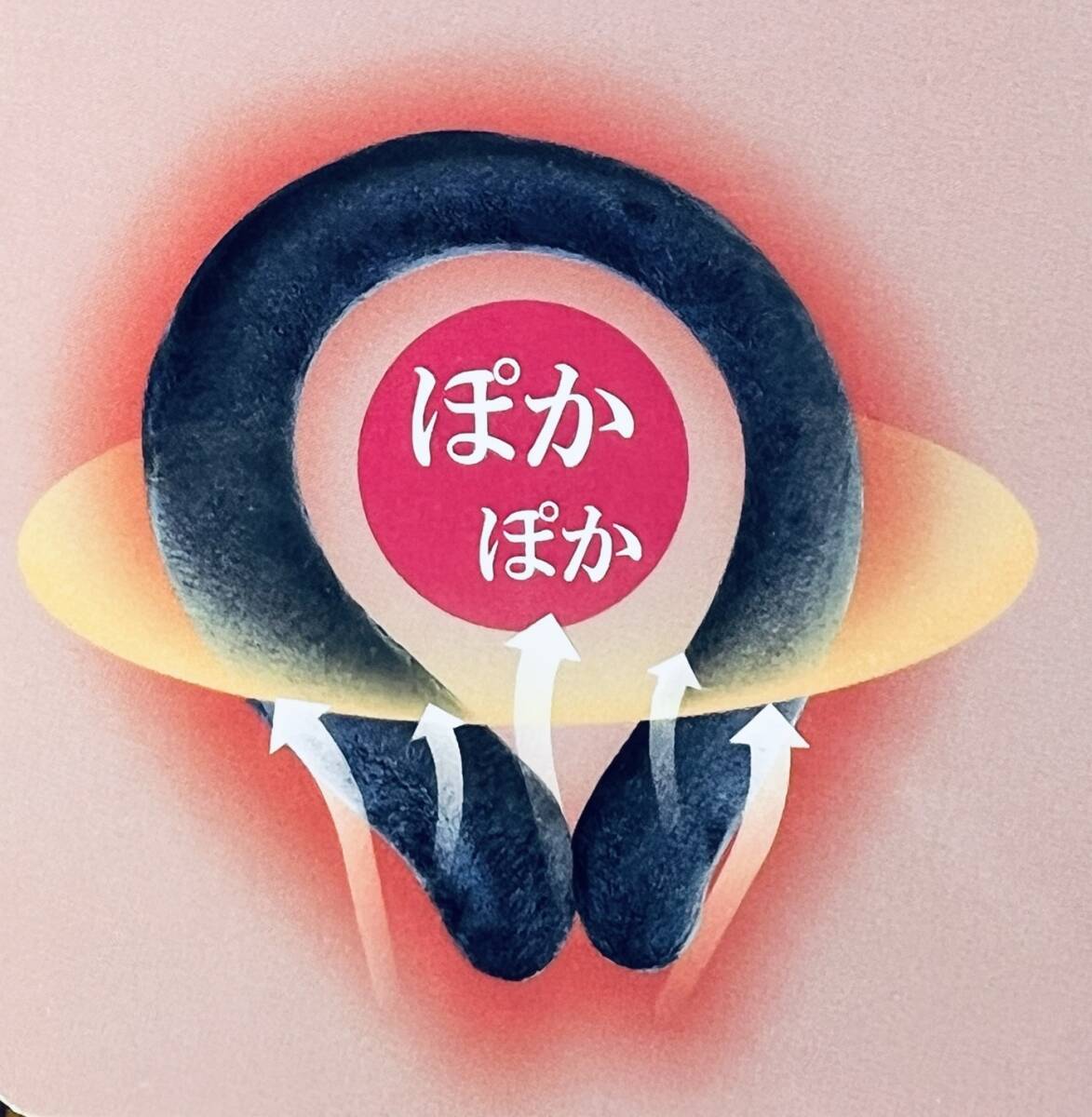 「あっ」と言う間に温感 【ECO ネックホット くり返し使える Lサイズ グレー】 瞬間 防寒グッズ 電池不使用 ぽかぽか カイロ ウォーマー_画像4