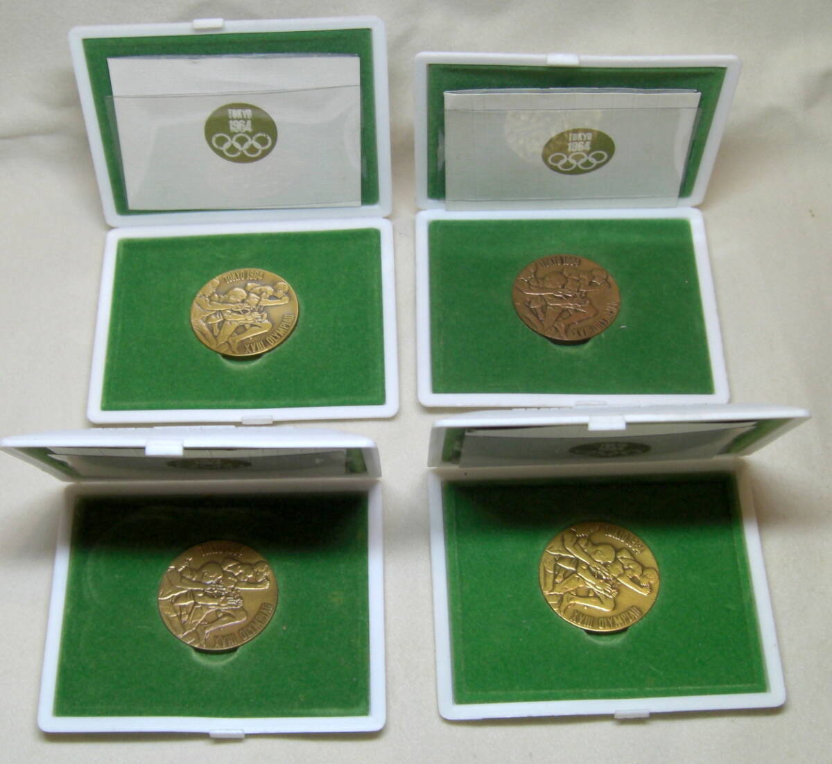 ★1964年・東京オリンピック記念メダル・銅メダル ★計４個_画像1