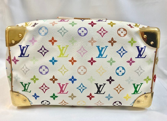 LOUIS VUITTON Louis Vuitton многоцветный speedy 30b long M92643 Мураками . сумка "Boston bag" /BK59