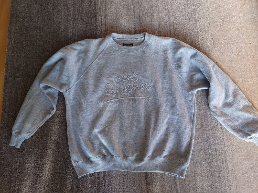 CHEVIGNON シェビニオン　メンズXL　カジュアル コットンセーター スウエット HIGH COTTONS　色：グレー_画像1