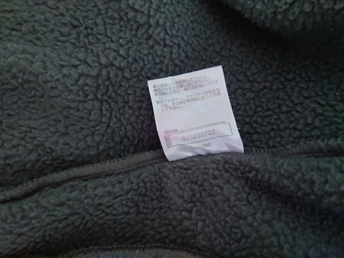 MIZUNO ミズノ メンズXL 裏ボアフリースパーカー C2JC2602 消臭機能 色:カーキ_画像5