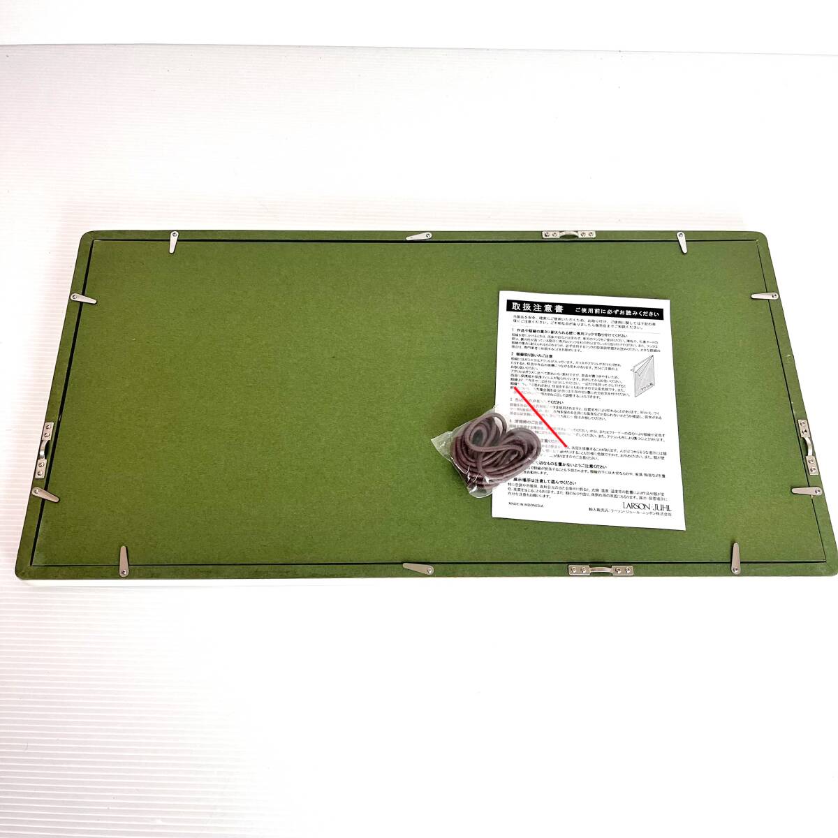 新品◆ラーソンジュール【高級額縁 アッシュ枠 600mm×300mm】天然木 ホワイト アクリル◆水彩画 デッサン タオル 水墨 書道 ポスター_画像7