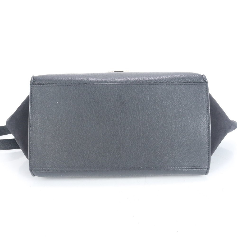 1円■極美品■セリーヌ■トラペーズ スモール レザー 2WAY ショルダーバッグ 肩掛け トート ハンド ブラック 黒 レディース ECE CN4-4_画像6