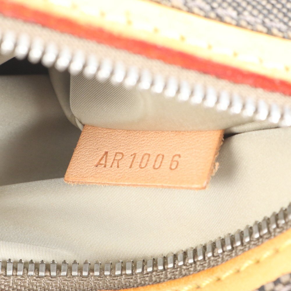 1 иен # прекрасный товар # Louis Vuitton # Damier je Anne внизу Dan PM M93043 кожа сумка на плечо наклонный ..mesenja- мужской RCE DB11-2