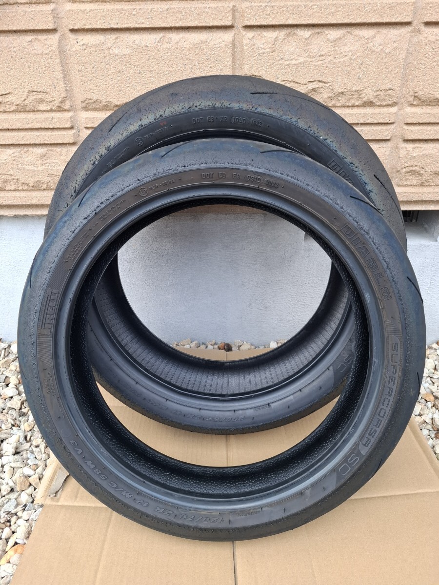 ピレリ ディアブロ スーパーコルサ 前後セットSC1 17インチ 200/55 120/70 ZR17 M/C 78W 58W DIABLO V3 PIRELLI_画像3