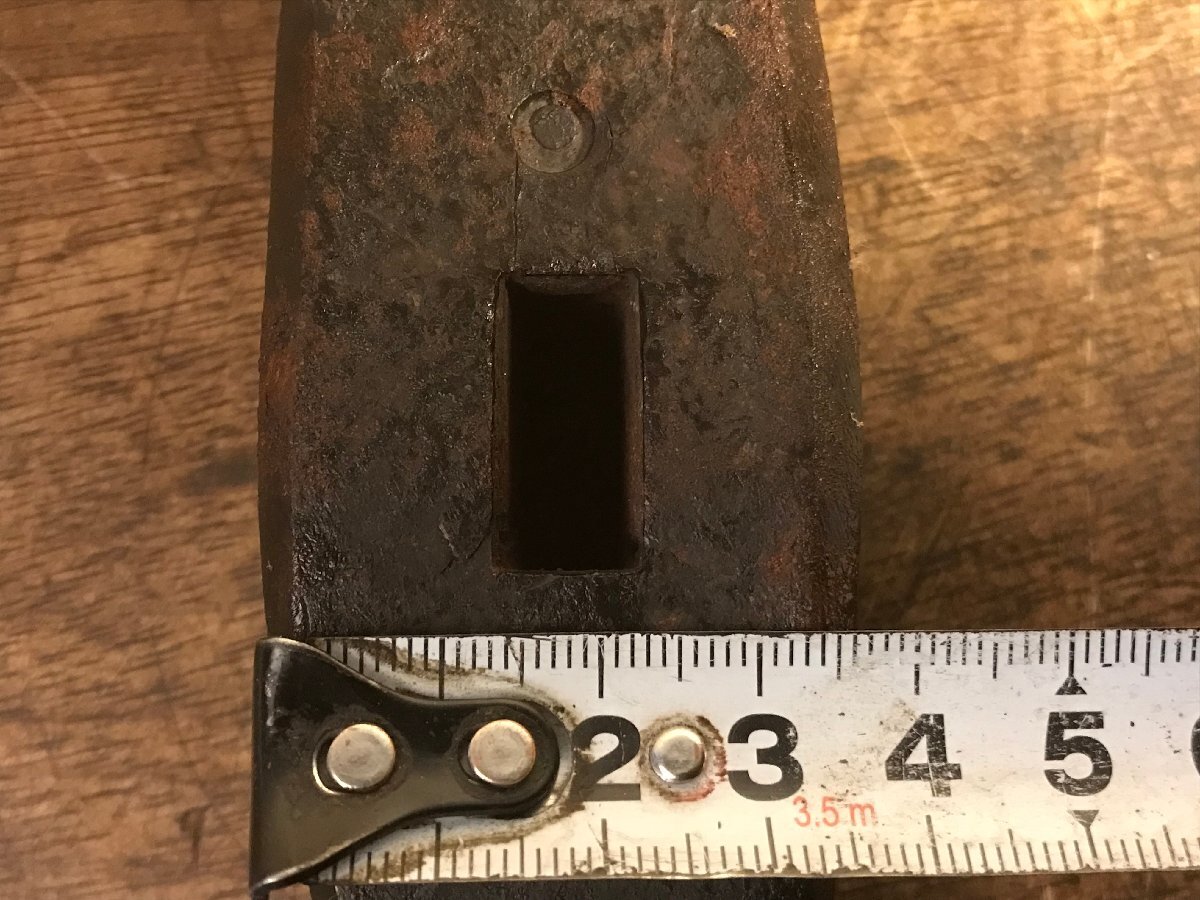 AB-0482 点検 ハンマー テストハンマー 頭 石割り 検査 金槌 玄翁 大工 道具 工具 1168g/くMAら_画像8