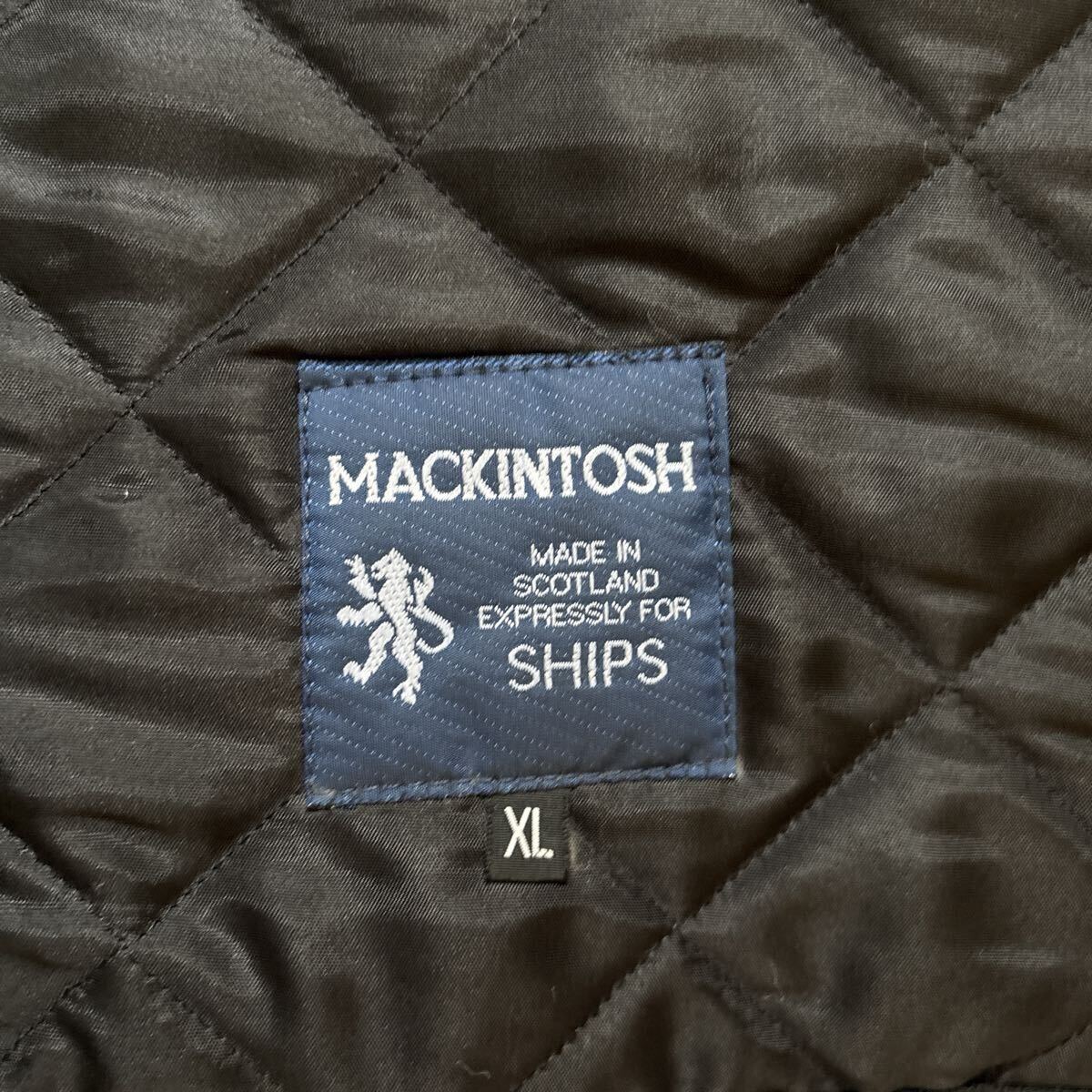 マッキントッシュ キルティングジャケット　イギリス製 XL シップス MACKINTOSH 別注 SHIPS ウール　メンズ　アウター　 コート 秋冬 通勤_画像4