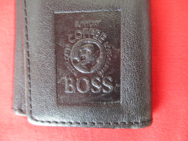 サントリー　BOSS　本革キーホルダー_画像1
