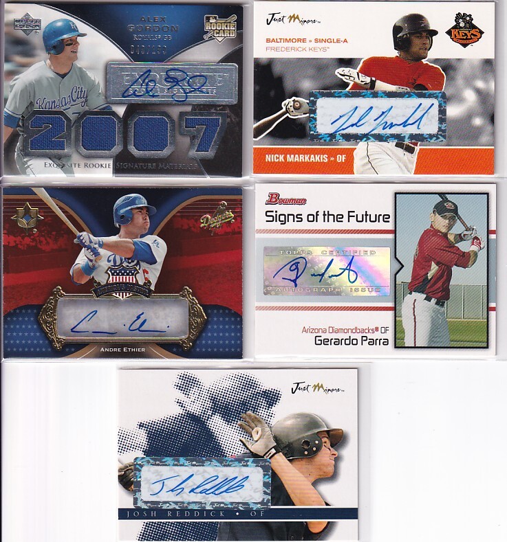 MLB GG ゴールドグラブ受賞者 Auto 直筆サインカード 10枚セット ②_画像2