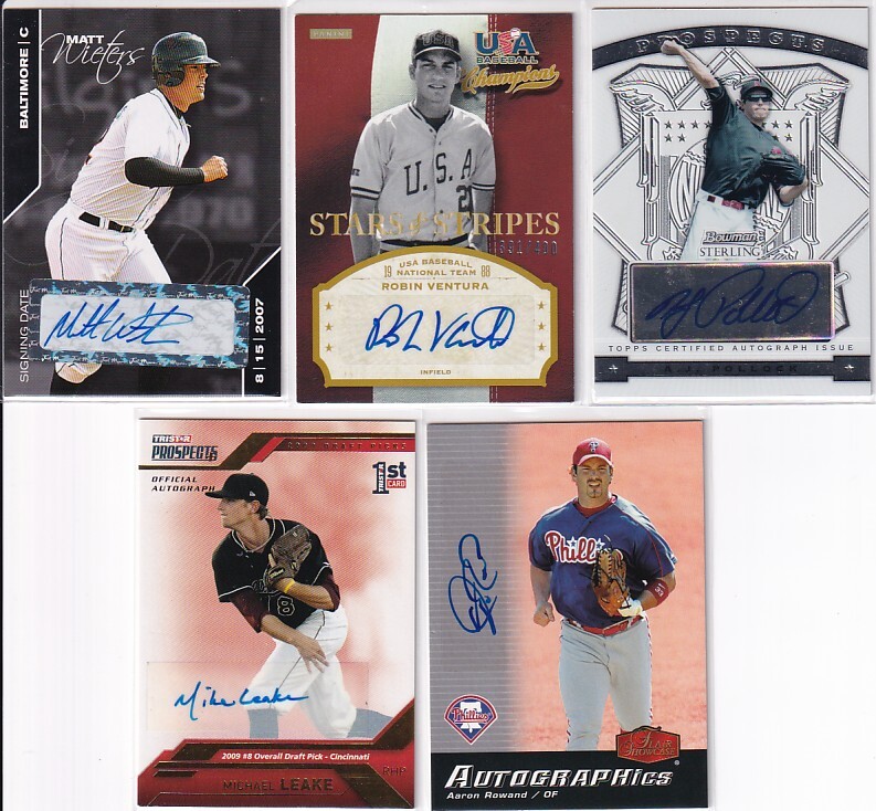 MLB GG ゴールドグラブ受賞者 Auto 直筆サインカード 10枚セット ②_画像1