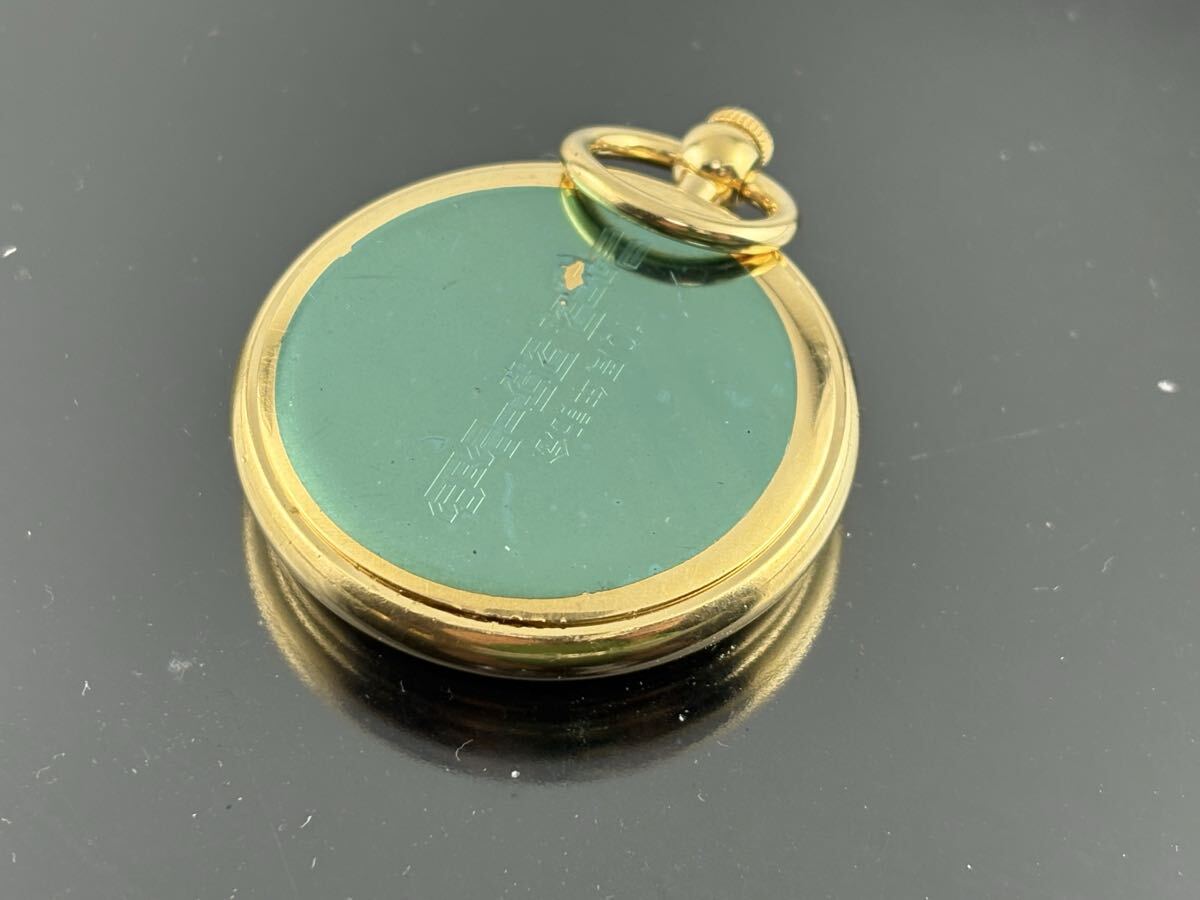 :[A1757]1円～☆懐中時計 クォーツ TV朝日 ニュースステーション10th 10周年記念 動作品_画像4