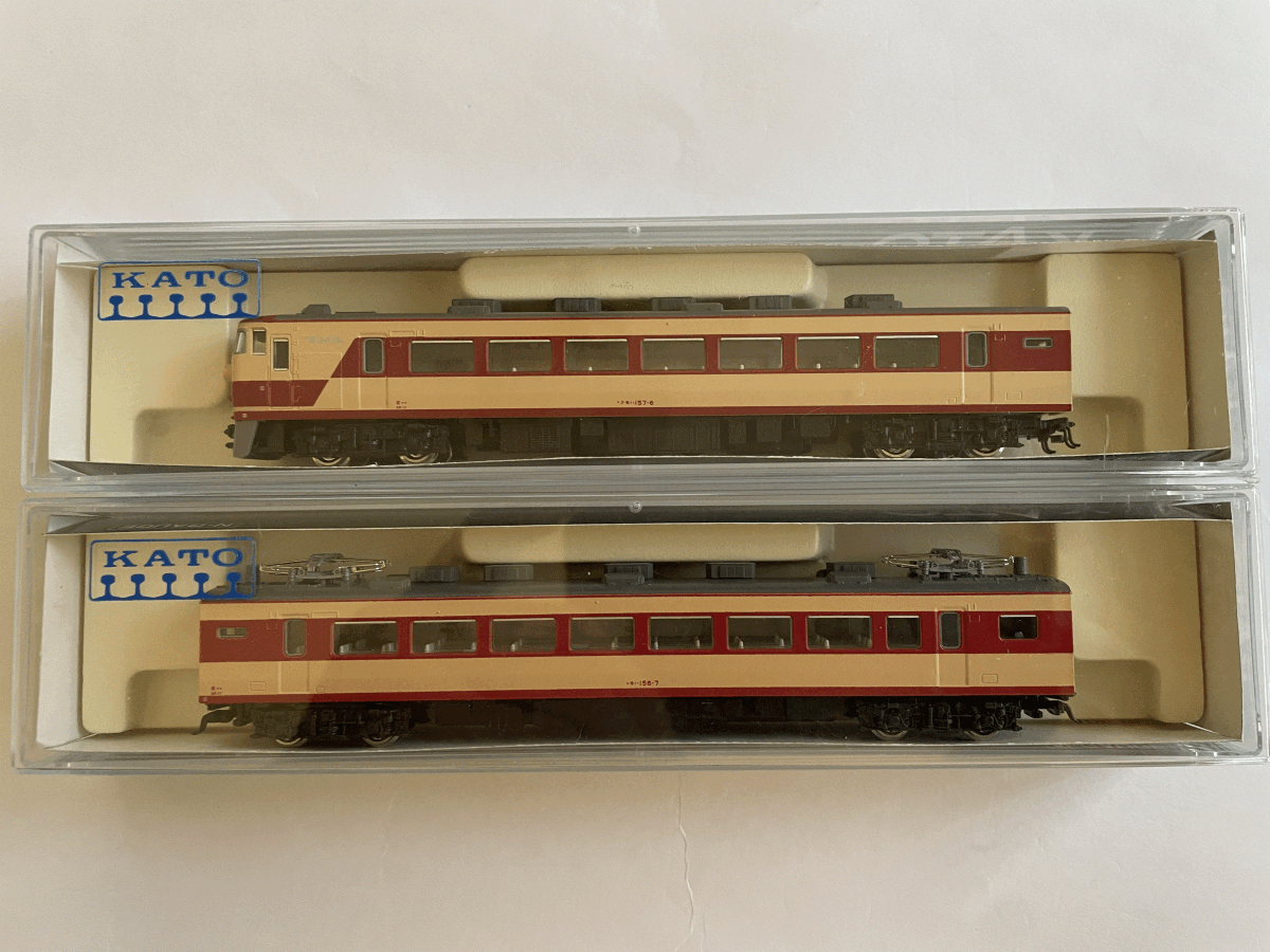 【ジャンク】 KATO 157系 クモハ157-6 モハ156-7 (Ｍ車)_画像1