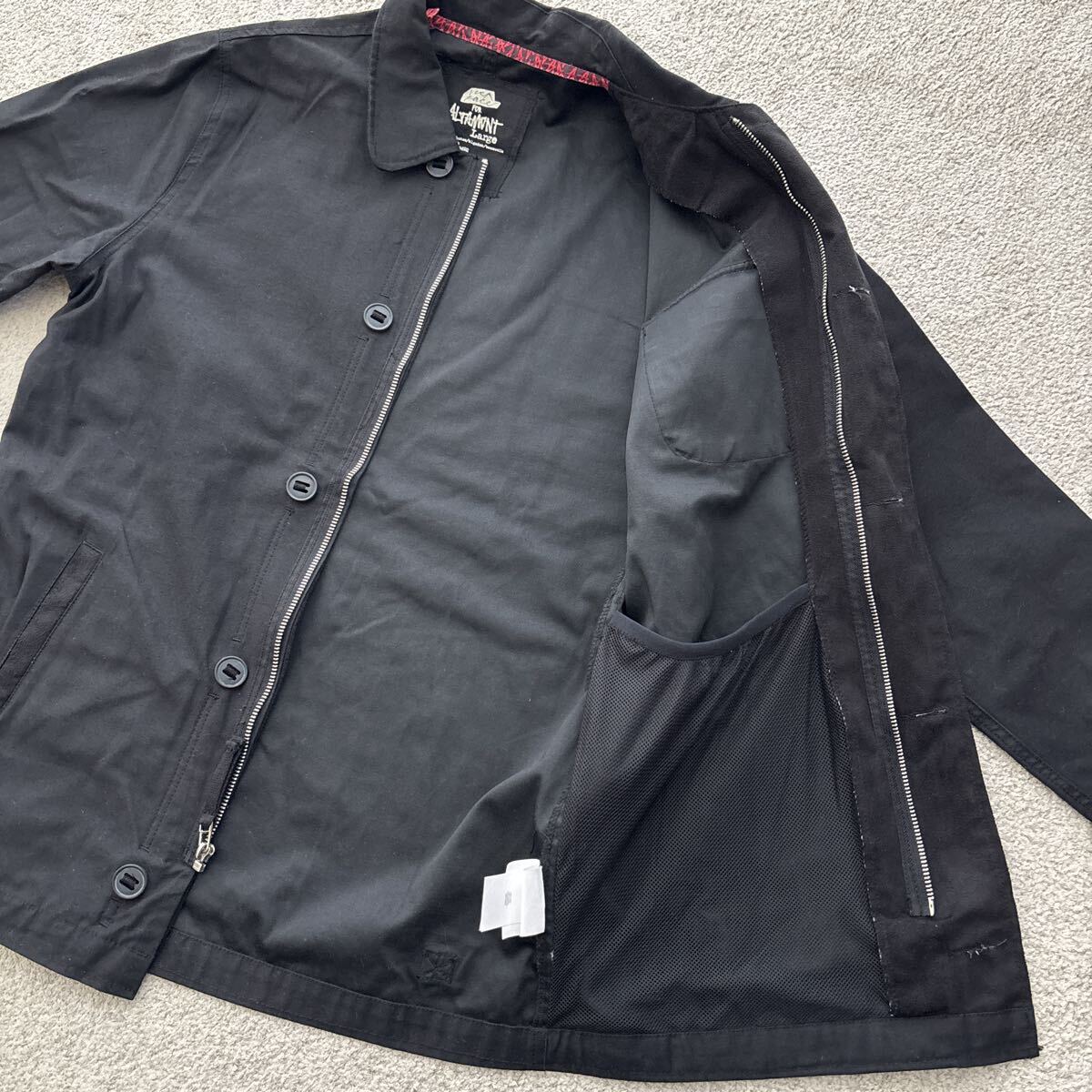 美品 ALTAMONT オルタモント USN A-2 デッキジャケット タイプ コットン ジャケット ミリタリー JACKET (L) ブラック 黒 スケート_画像7