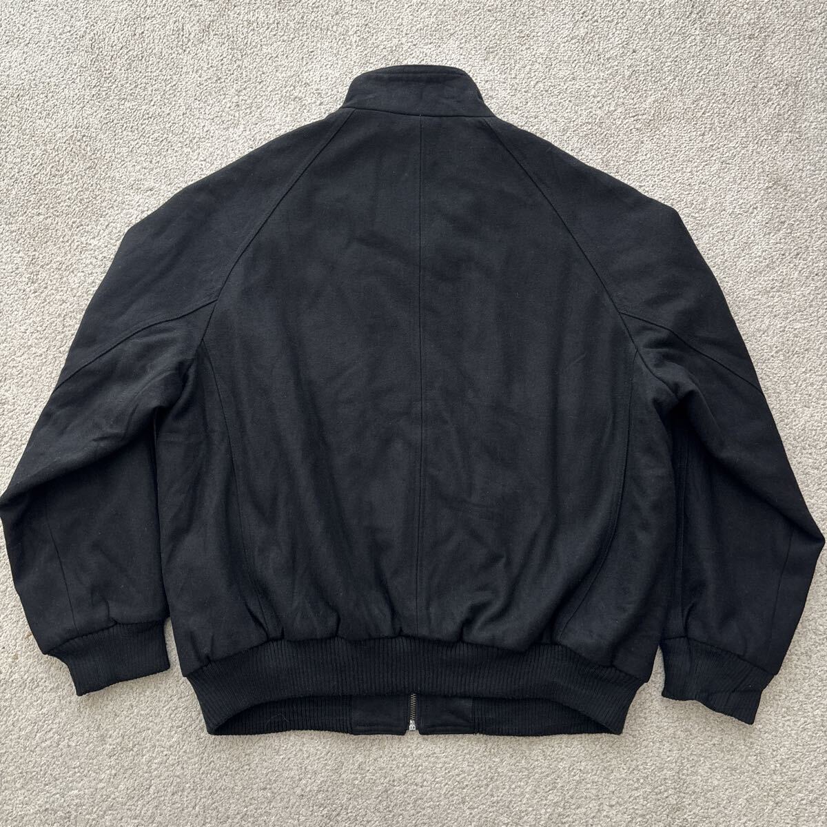 LONDON FOG ロンドンフォグ ウール ジャケット 中綿 ブルゾン ジャンバー (L) ブラック WOOL JACKET 黒_画像9