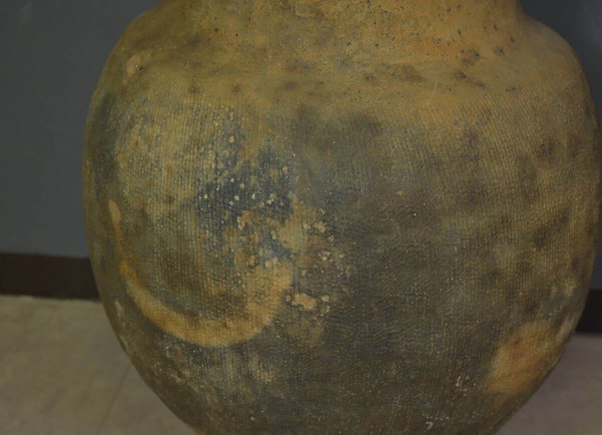 弥生土器　土器　線刻文　壺　補修箇所あり　時代物　蔵出し品です　ma905_画像2