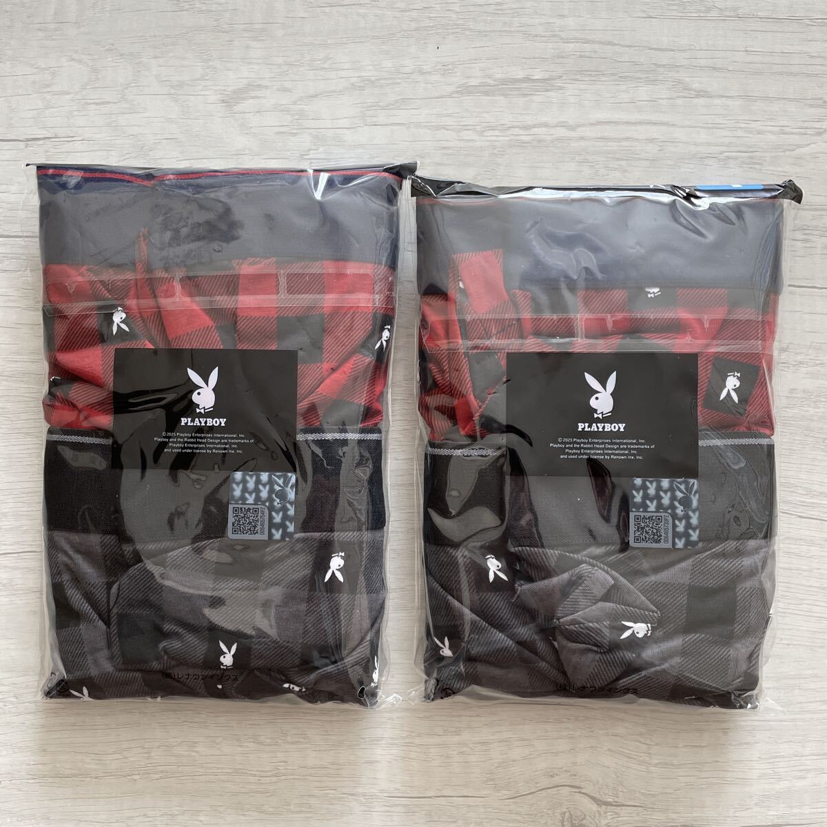 【新品未使用】プレイボーイ PLAYBOY ボクサーパンツ ボクサーブリーフ 下着 4枚 紳士 L 紳士 チェック メンズ ソフトゴム ストレッチ 肌着_画像3