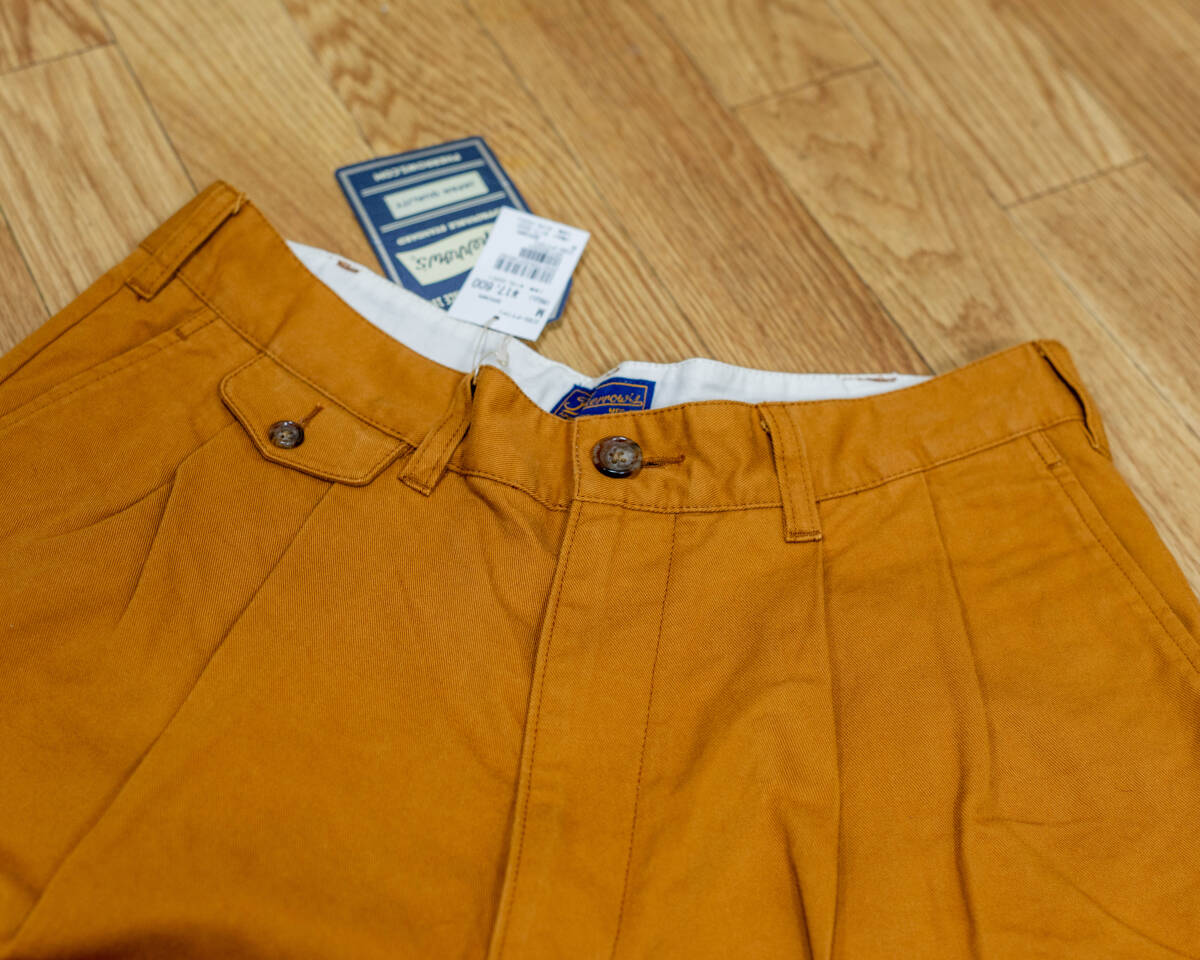  с биркой Pherrow'schino Cross 2 tuck брюки 23S-PTTP1 Brown размер M Fellows 