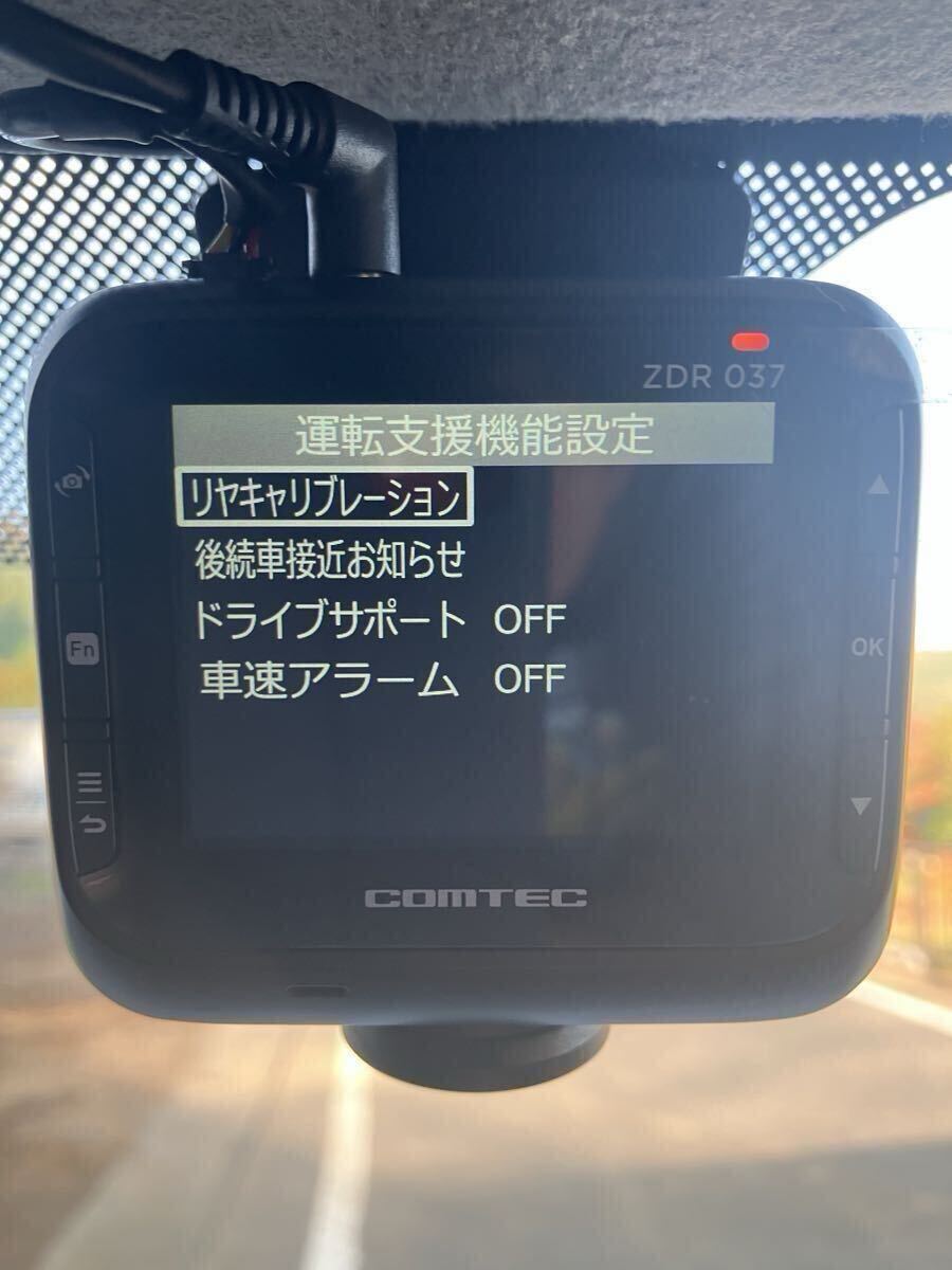 【送料無料！１円～売切り】コムテックZDR-037前後2カメラドライブレコーダー/360°フロントカメラ搭載/駐車監視録画直配線仕様/ 作動OK !_画像7