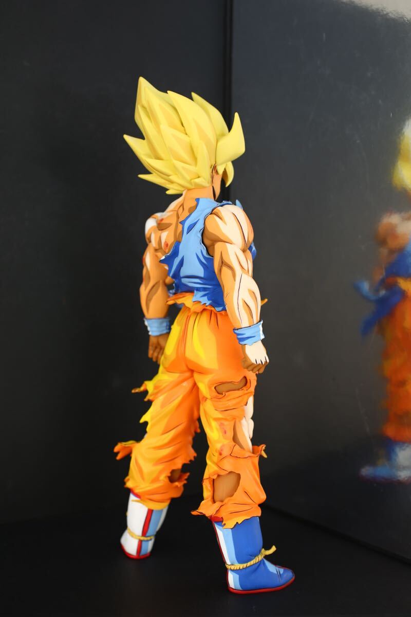 ドラゴンボールフィギュア 伝説の超サイヤ人 孫悟空 リペイント フィギュア 2D 二次元彩色_画像7