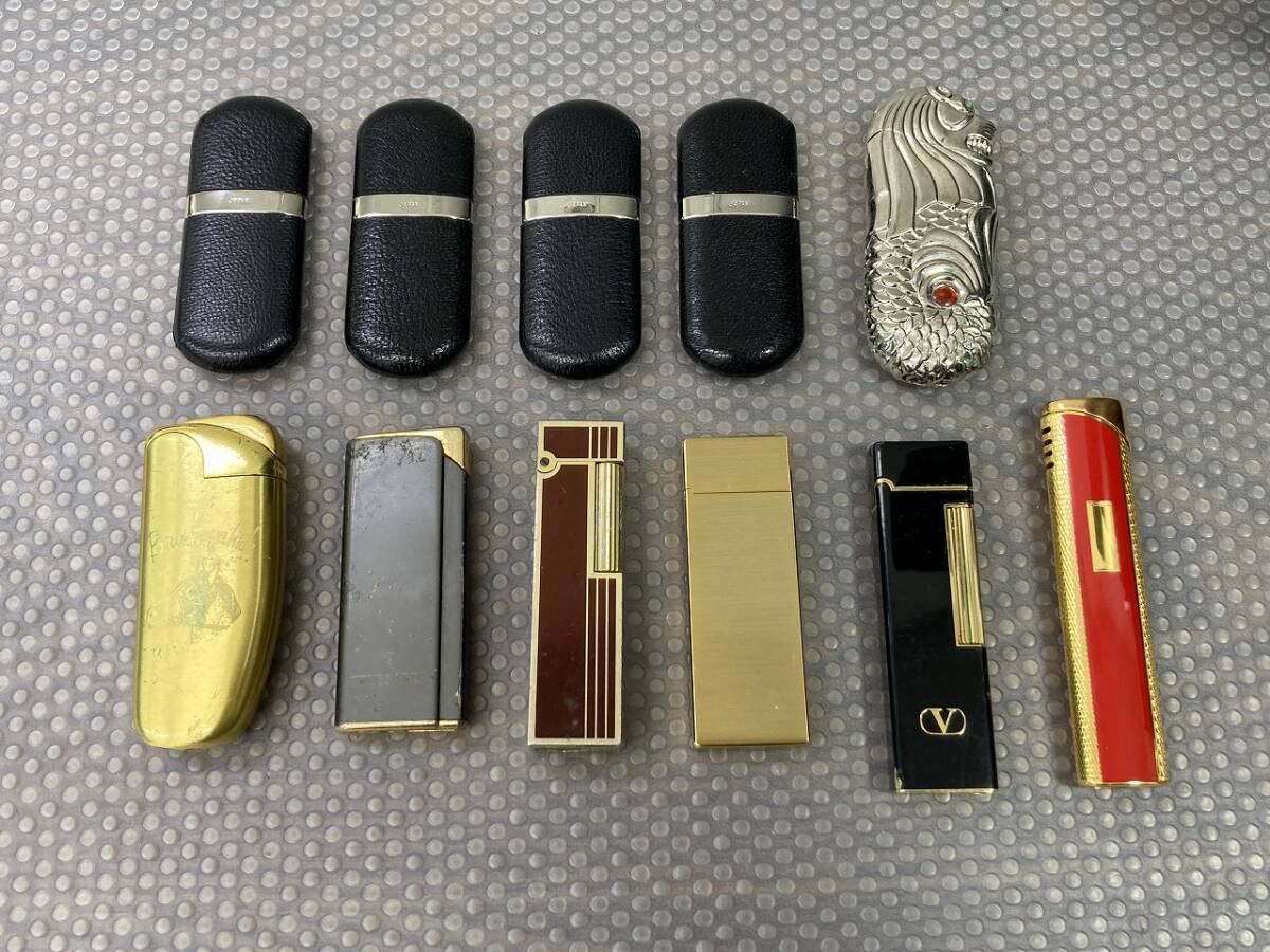 ☆20775 ライター おまとめ 11点 オイル ターボ TRUSSARDI/PENGUIN/valentino garavani/RONSON など☆_画像1