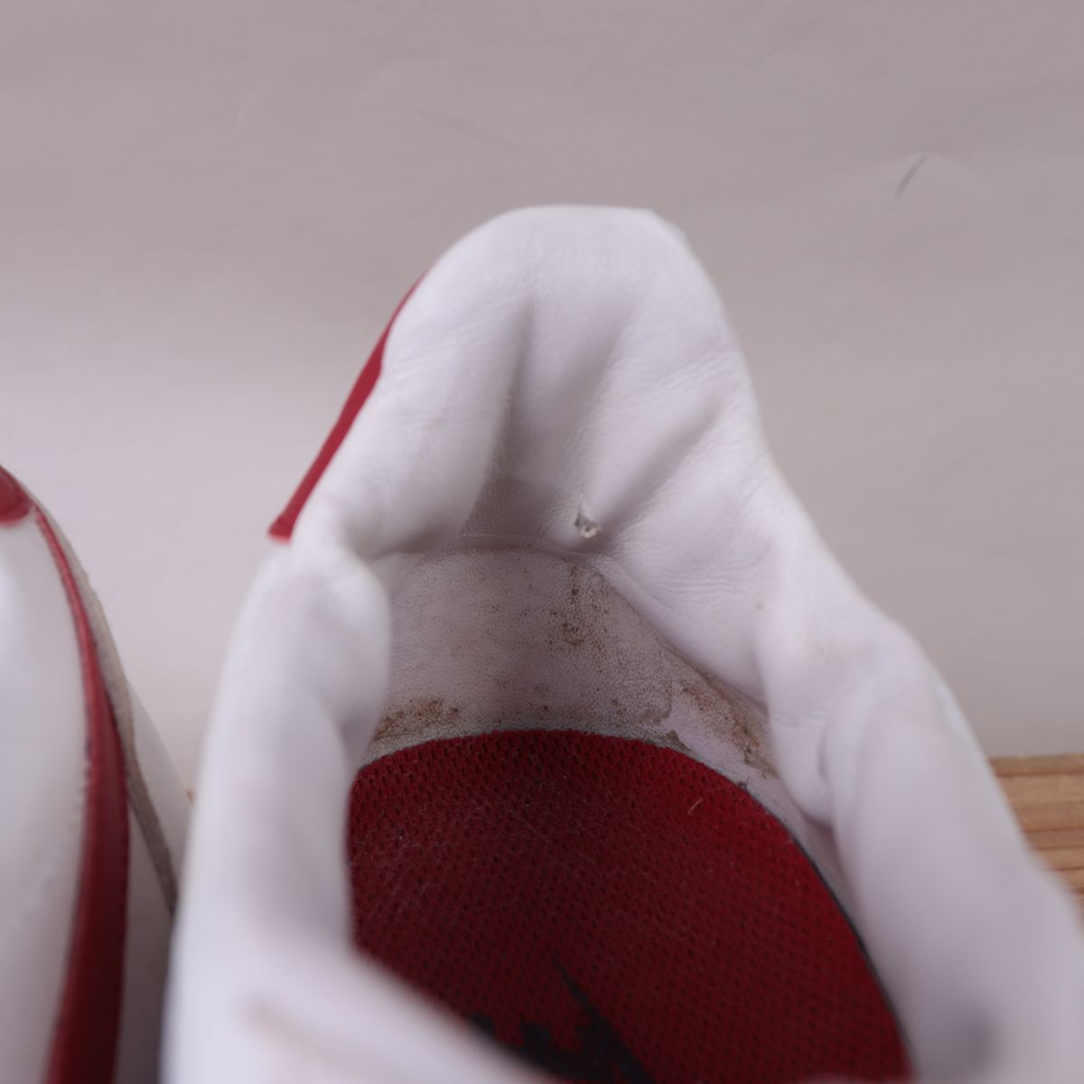 z3103 ナイキ コルテッツ US9 26.0cm/白 ホワイト 赤 レッド 青 ブルー NIKE CORTEZ レディース スニーカー 中古_画像8