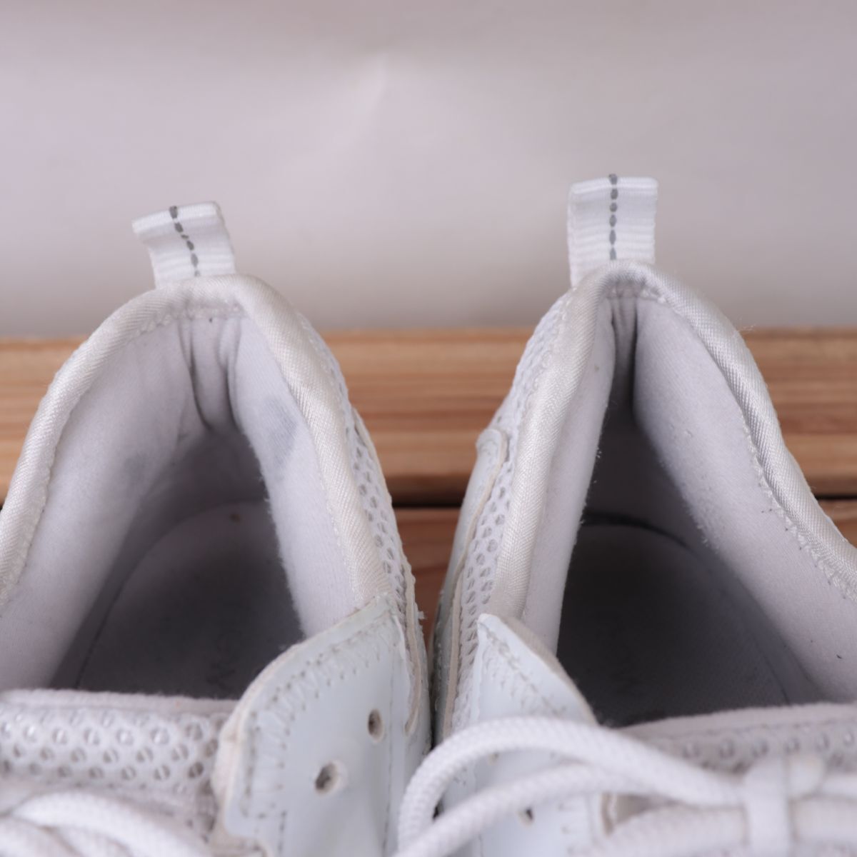 z3221【827】ニューバランス US8 26.0cm/白 ホワイト シルバー newbalance メンズ スニーカー 中古_画像6