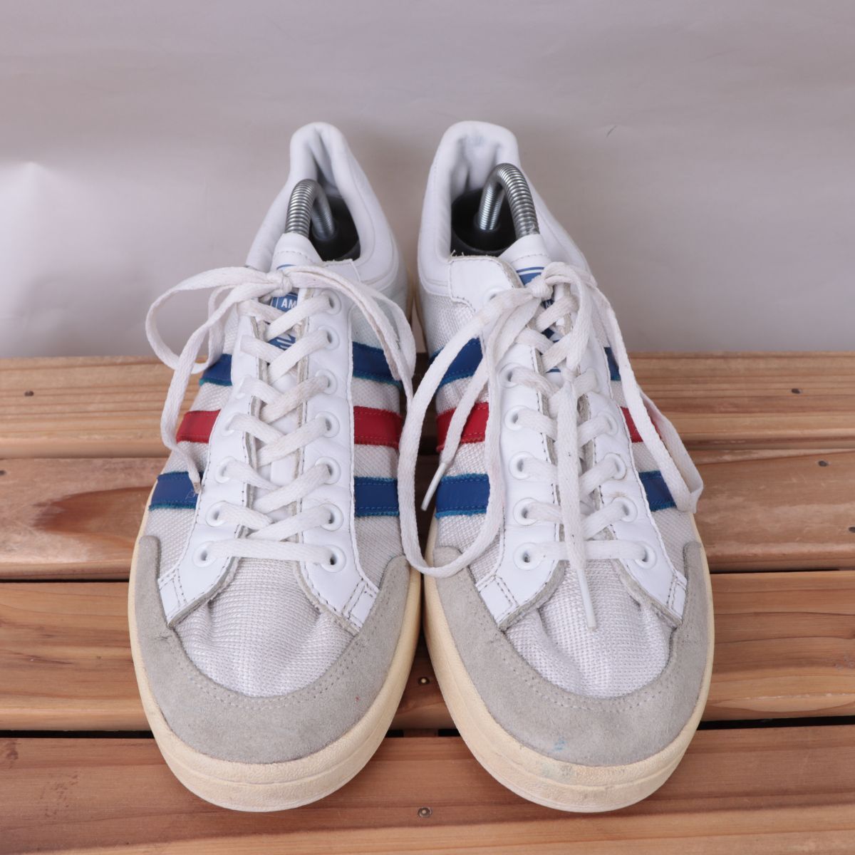 z3239 Adidas America - narrow US10 28.0cm/ белый белый синий голубой красный красный adidas AMERICANA LOW мужской спортивные туфли б/у 