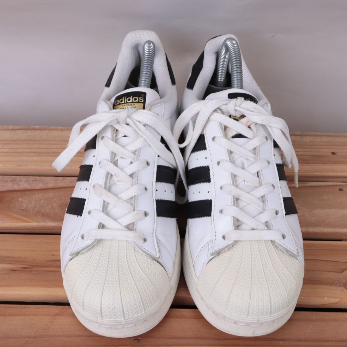 z3455 Adidas super Star US7 25.0cm/ белый белый чёрный черный adidas SUPERSTAR мужской унисекс спортивные туфли б/у 
