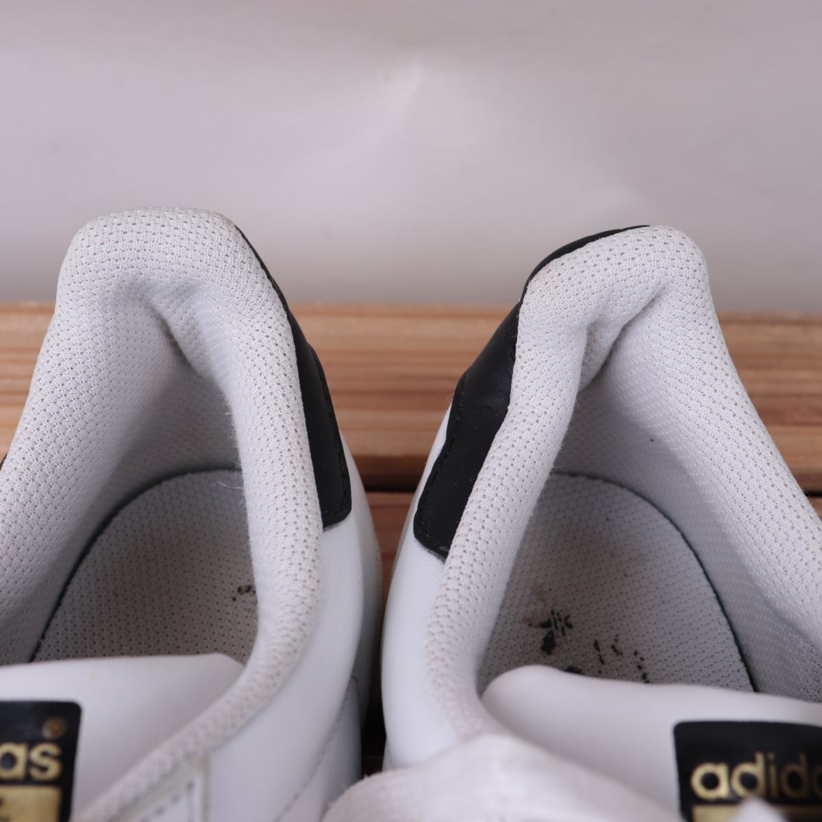 z3455 Adidas super Star US7 25.0cm/ белый белый чёрный черный adidas SUPERSTAR мужской унисекс спортивные туфли б/у 