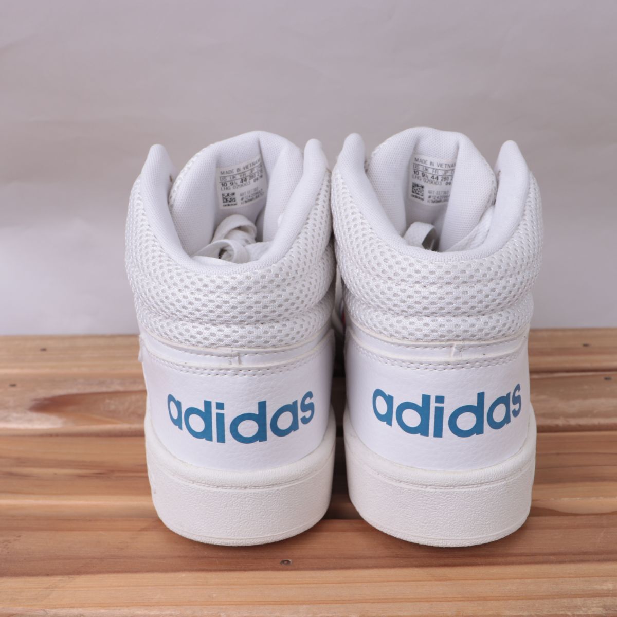 z3572 Adidas обруч s2.0 mid US10 28.0cm/ белый белый синий красный светло-серый adidas Hoops 2.0 Mid мужской спортивные туфли б/у 